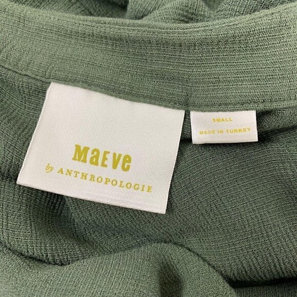 Maeve by Anthropologie Olive Green Top Size Small - Picture 2 of 8